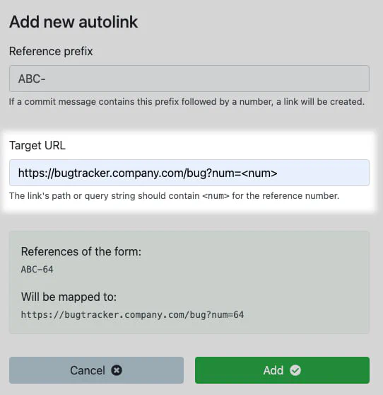 Choose autolink target