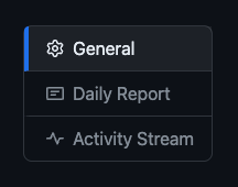 General settings tab
