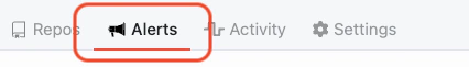 Screenshot of the Alerts tab in GitDailies