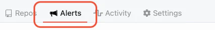 Screenshot of the Alerts tab in GitDailies