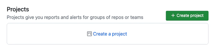 Create a project in GitDailies