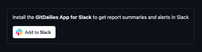 Screenshot of the Add to Slack button