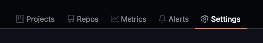 Screenshot of the GitDailies Settings link